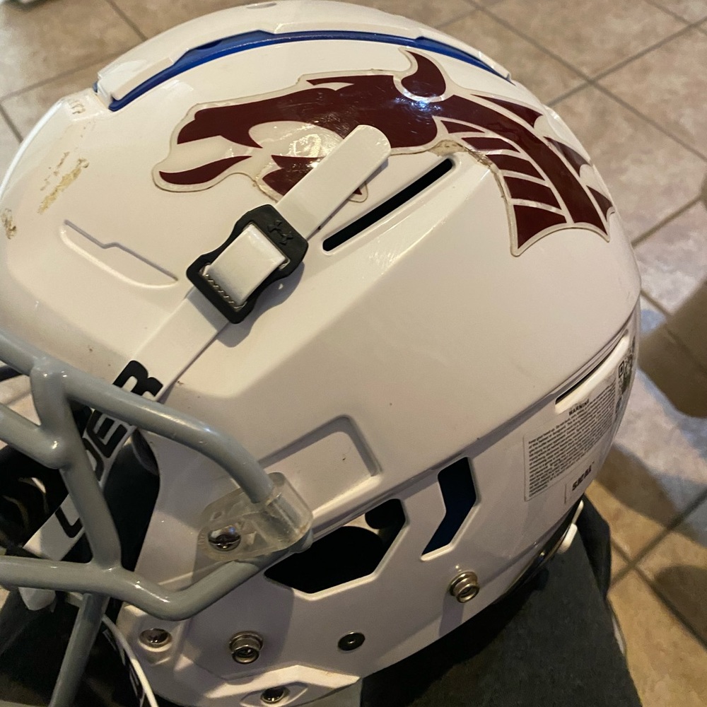 F7 Shutt Football helmet and custom chin guard